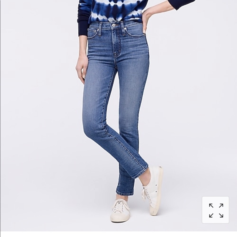 J Crew Hightower Japanese Denim High Rise Straight
